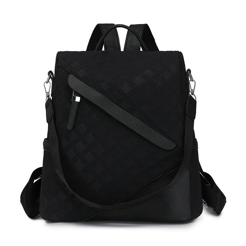 Elegant Textured Leather Backpack Kalsten