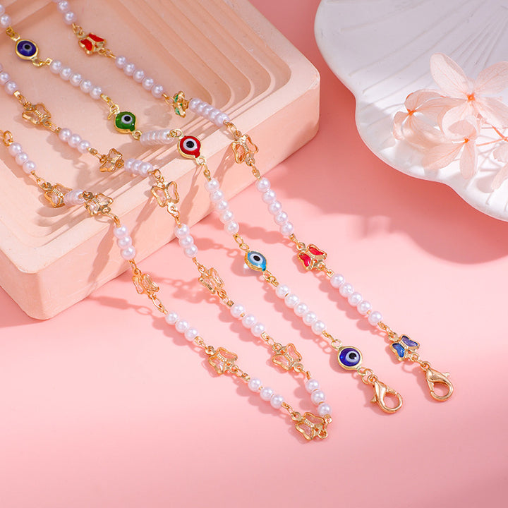 Decorative Pearl and Butterfly Eyewear Chain Kalsten