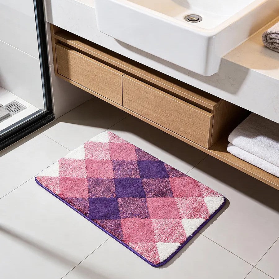 Soft Absorbent Wave Pattern Bath Mat Kalsten