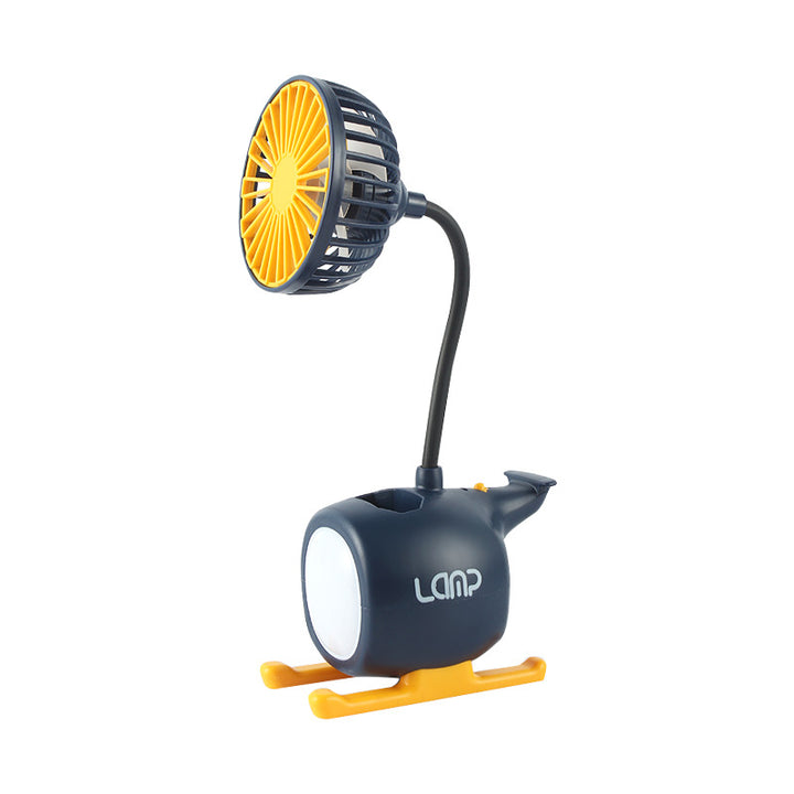 Women's multifunctional table fan with LED lighting and flexible arm Kalsten