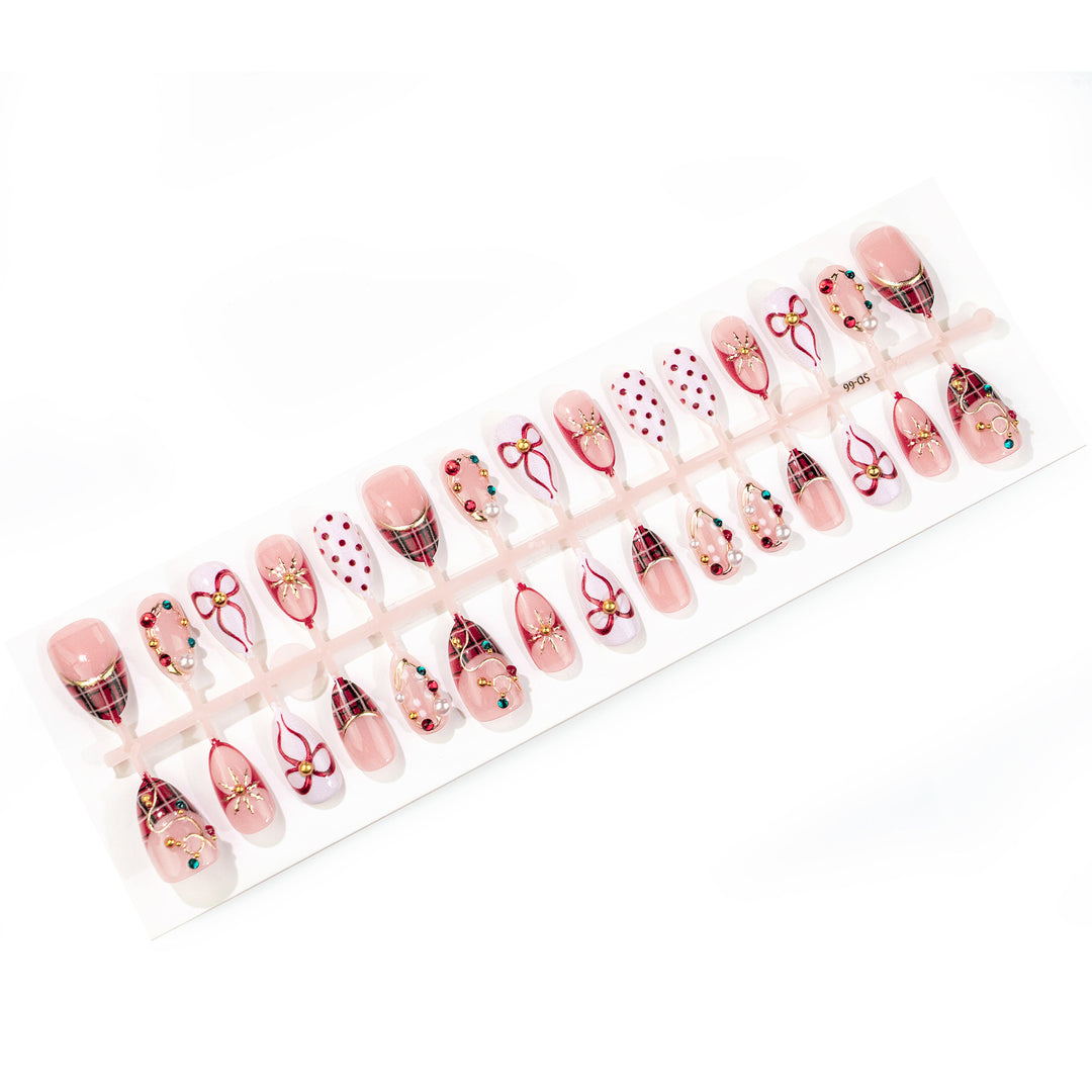 Festive Manual Decorative Press-On Nail Set