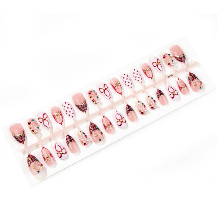 Festive Manual Decorative Press-On Nail Set