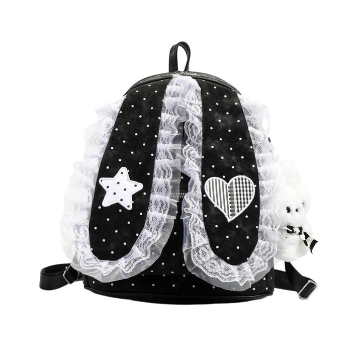 Cute Bunny-Ear Plush Backpack Kalsten