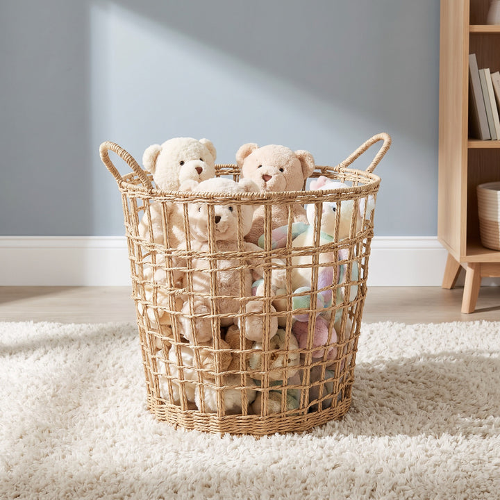 Stylish storage basket made of natural material Kalsten