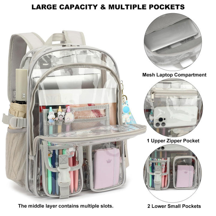 Transparent Multifunctional Backpack Bag Kalsten