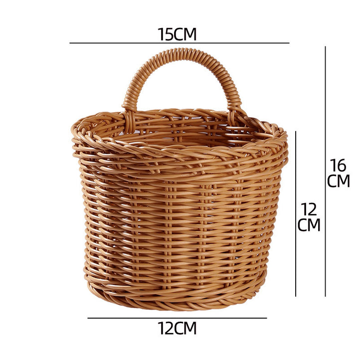 Unisex Braided Storage Basket with Sturdy Handle Kalsten
