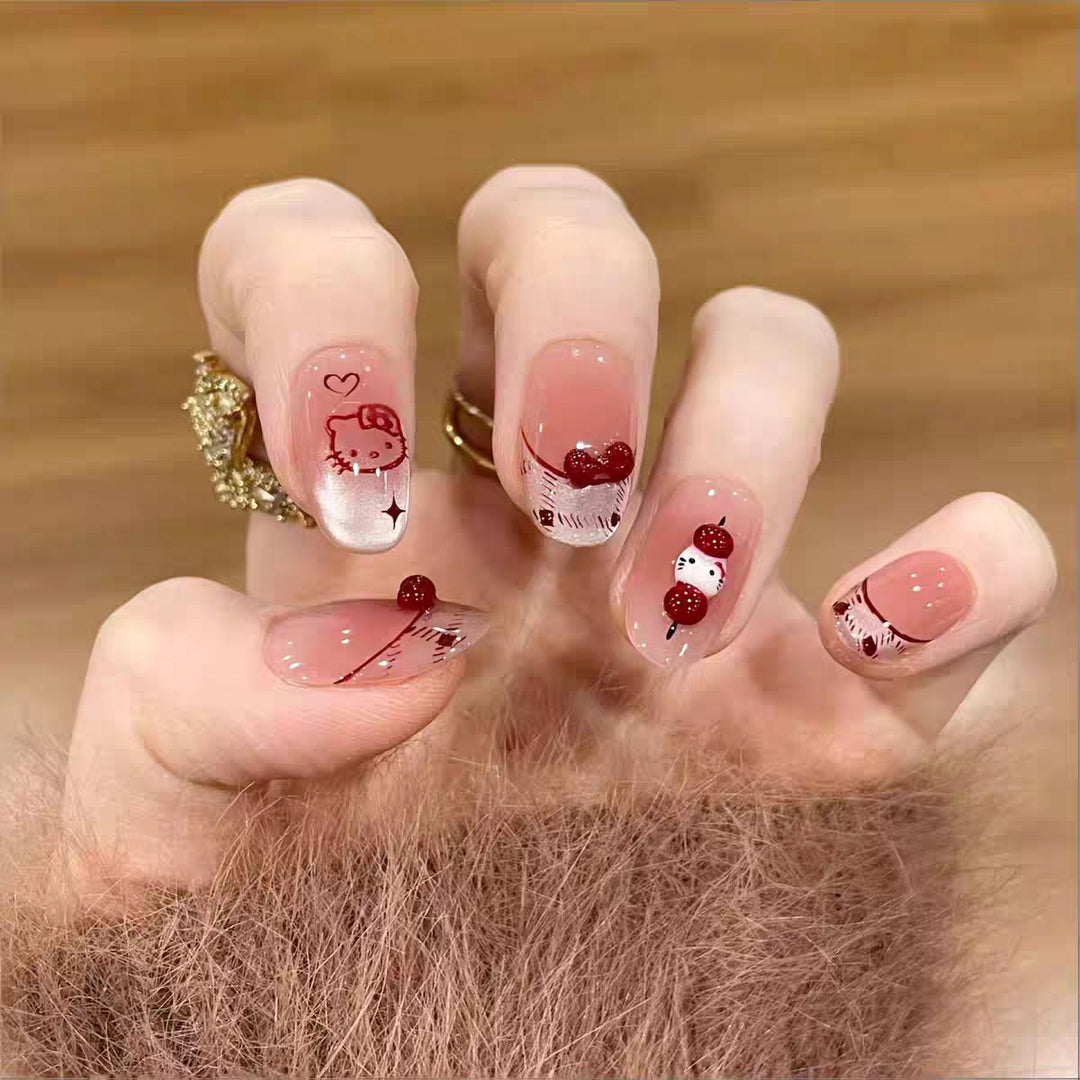 Artistic Ocean-Inspired Press-On Nail Design Kalsten