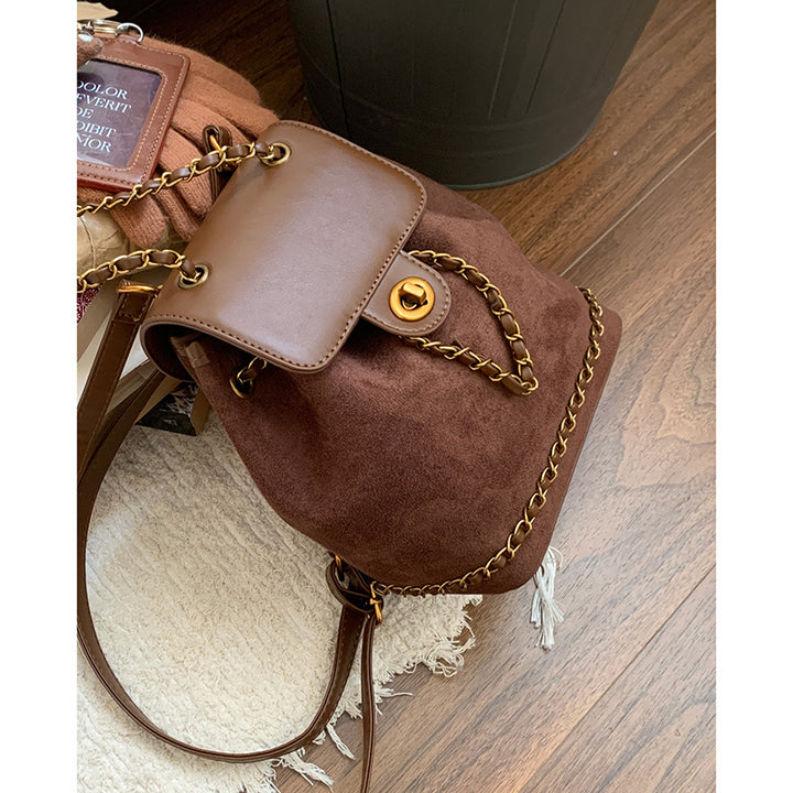 Stylish Suede Drawstring Backpack Kalsten