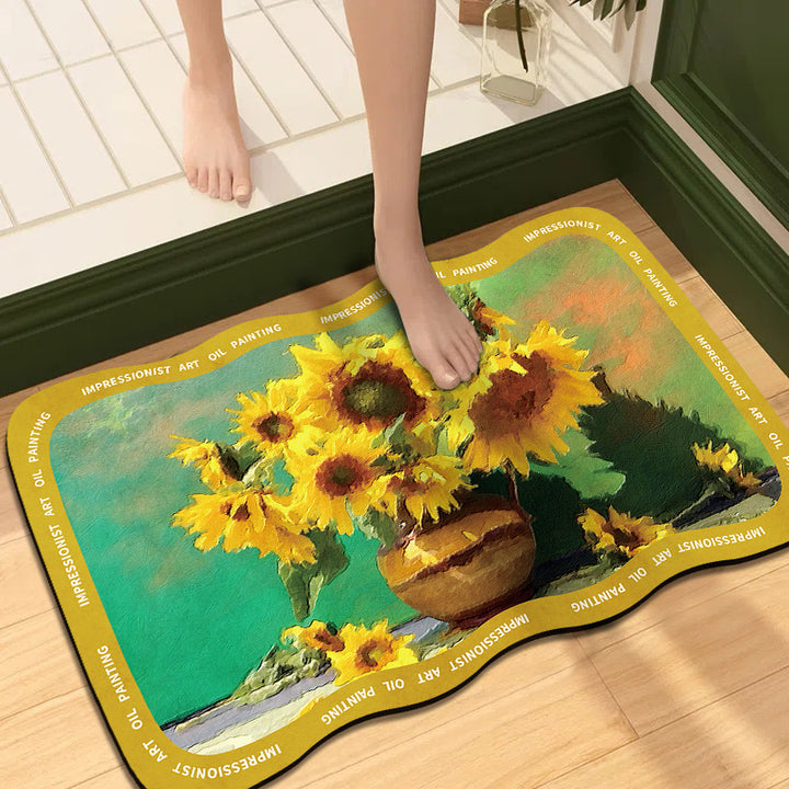Artistic Impressionist Art Bath Mat
