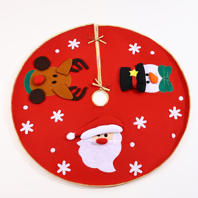 Festive Christmas Tree Skirt with Colorful Motif Kalsten