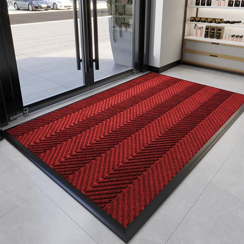 Decorative Chevron Pattern Entry Mat Kalsten