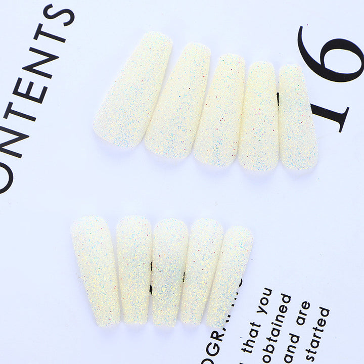 High-quality artificial nails with glitter effects Kalsten