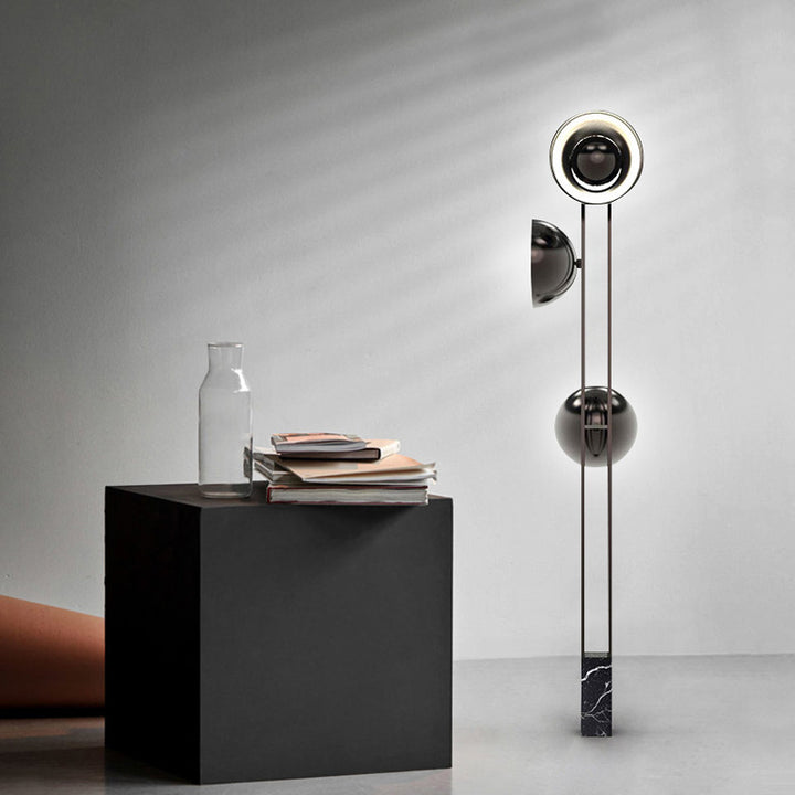 Modern Floor Lamp with Marble Base