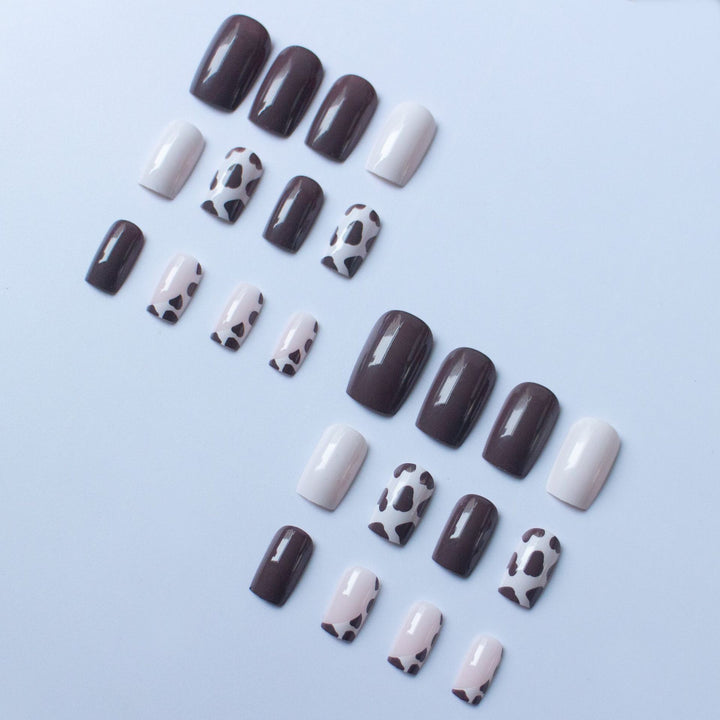 Artistic Cow Print Nail Art Kit
