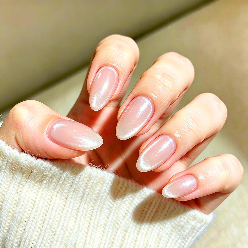 Elegant Almond-Shaped Acrylic Nail Enhancements Kalsten
