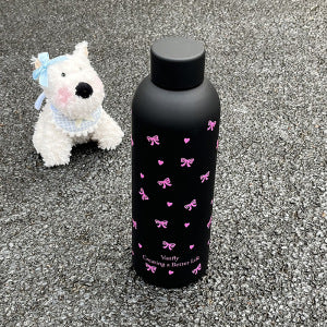 Ladies insulated drinking bottle with elegant floral design Kalsten