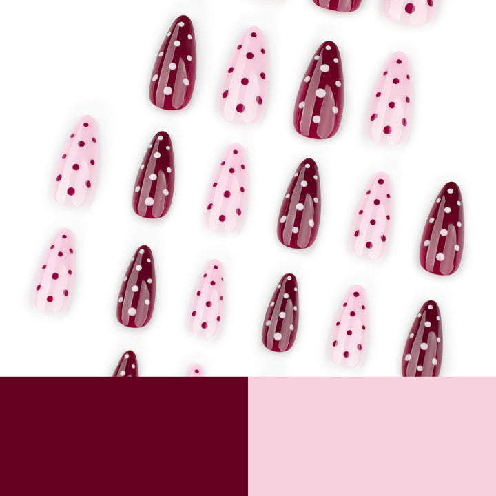 Artful Nail Extensions with Dots and Elegant Accents Kalsten