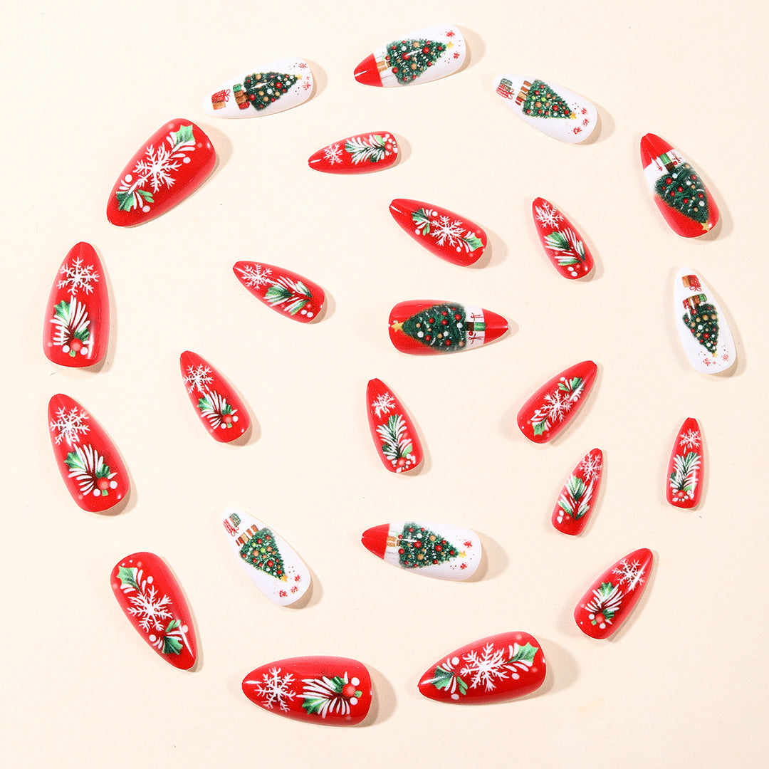 Festive Christmas-Themed Nail Art Extensions Kalsten