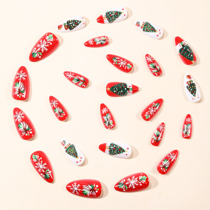 Festive Christmas-Themed Nail Art Extensions Kalsten