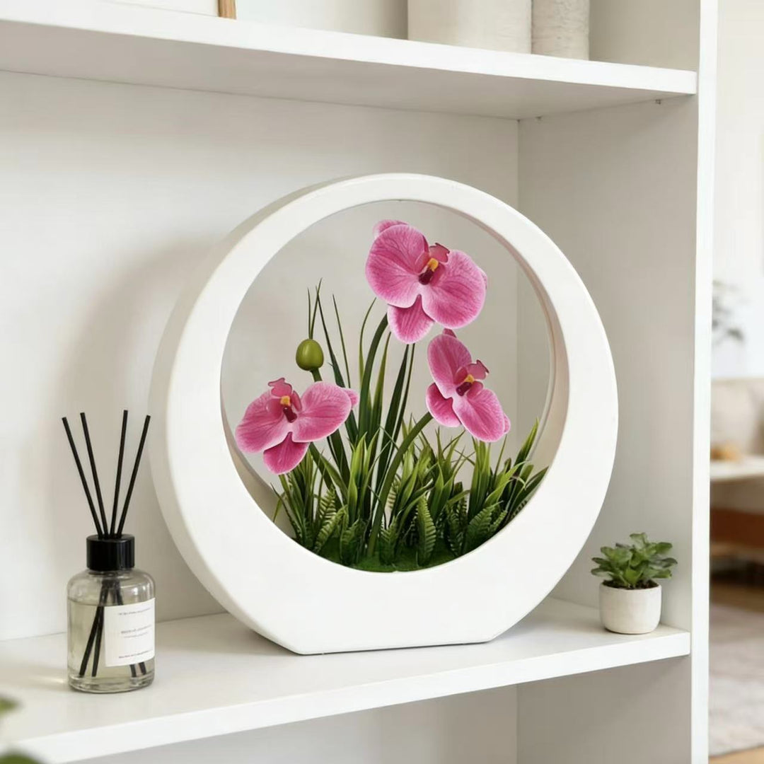 Elegant Orchid Decorative Centerpiece