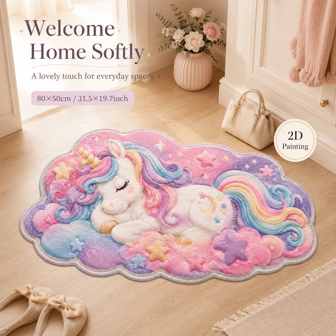 Decorative Dog Print Bath Mat