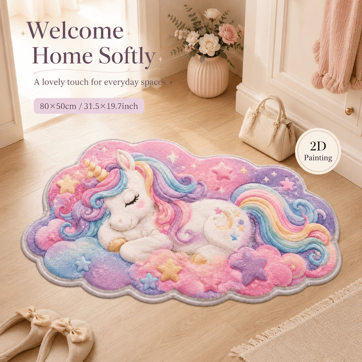 Decorative Dog Print Bath Mat