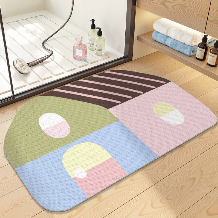 Playful Abstract Home Mat Kalsten