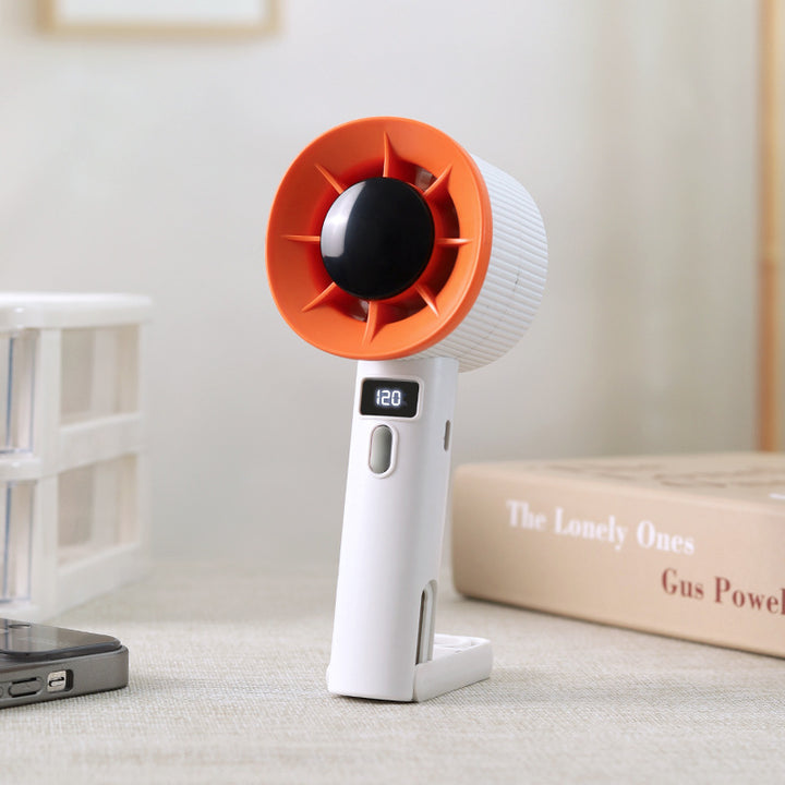 Unisex Portable Hand Fan with Digital Control and Ergonomic Kalsten