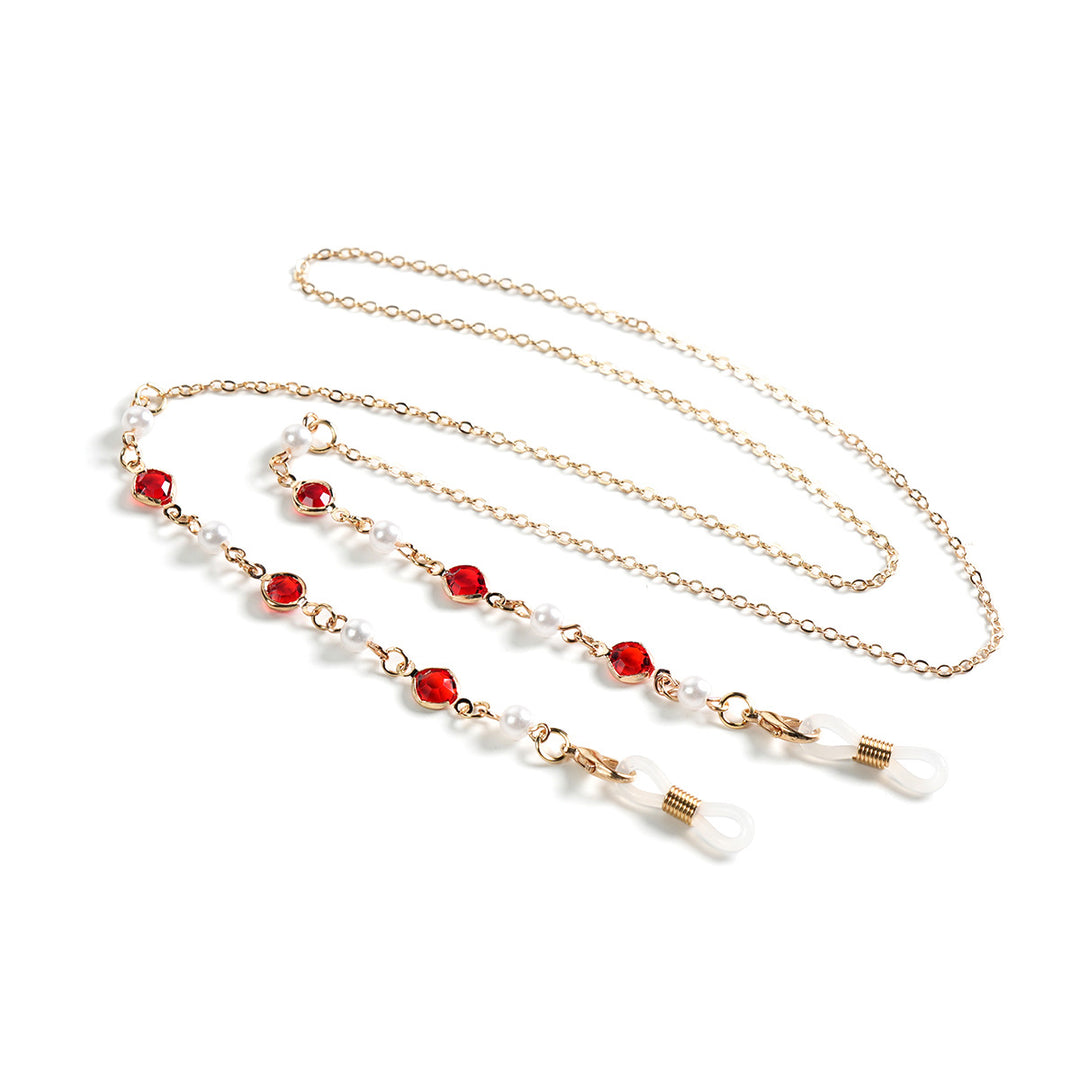 Elegant Gemstone Eyewear Chain Kalsten