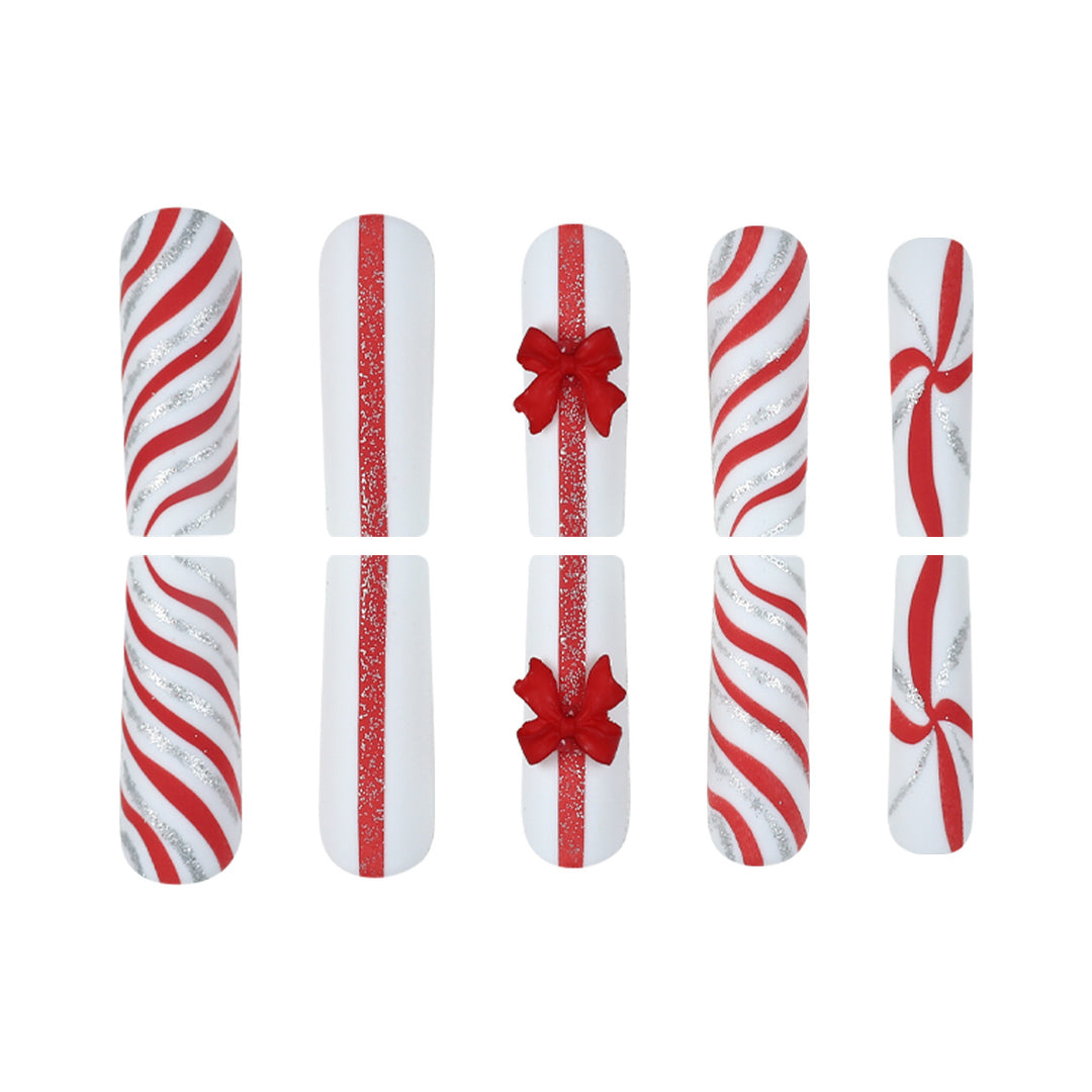 Festive Holiday-Theme Press-On Nail Art Kalsten