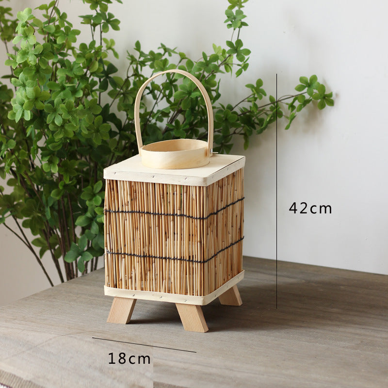 Stylish lantern made of natural materials Kalsten