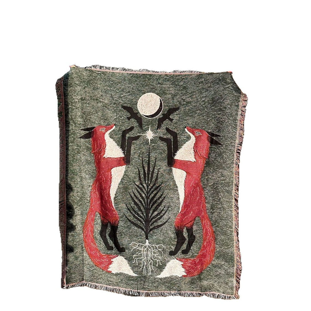 Artistic Wildlife Throw Blanket