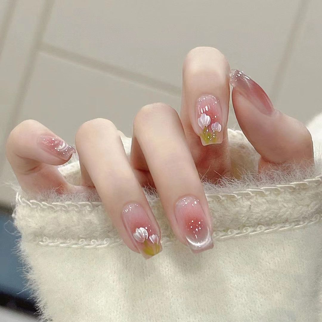Floral Ombre Press-On Nails Kalsten