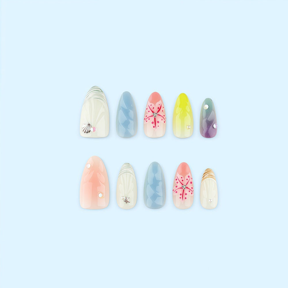 Artificial nails in creative floral design Kalsten