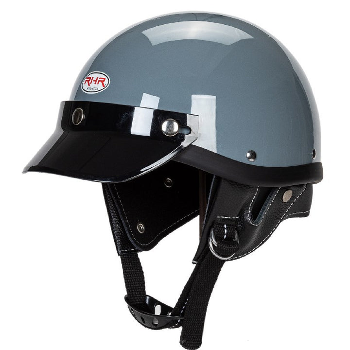 Classic Motorcycle Half-Helmet with Visor Kalsten