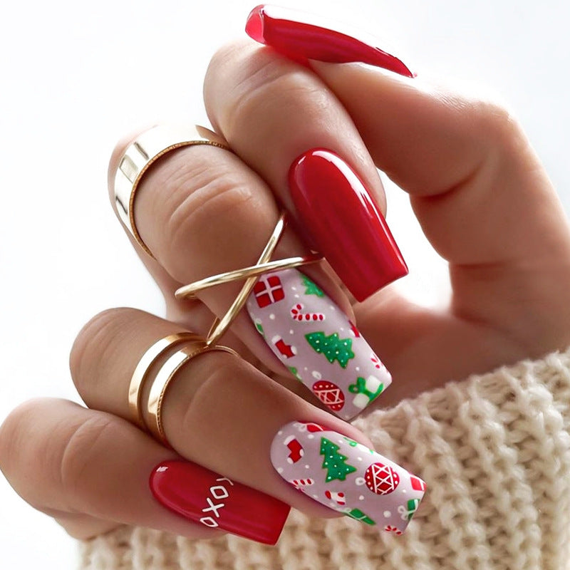 Holiday-Themed Press-On Nail Set Kalsten