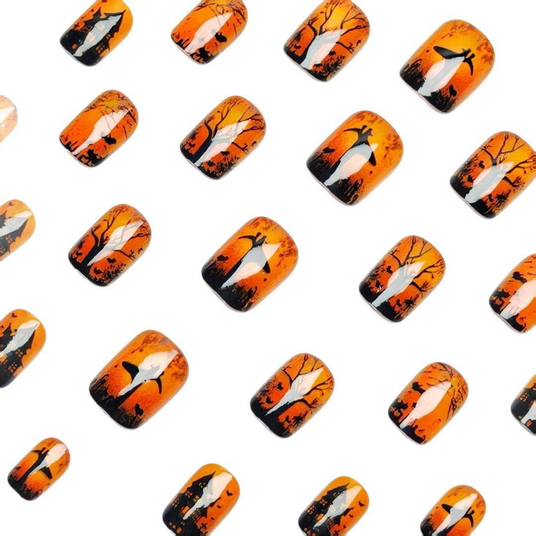 Halloween Haunted House Nail Art Kalsten