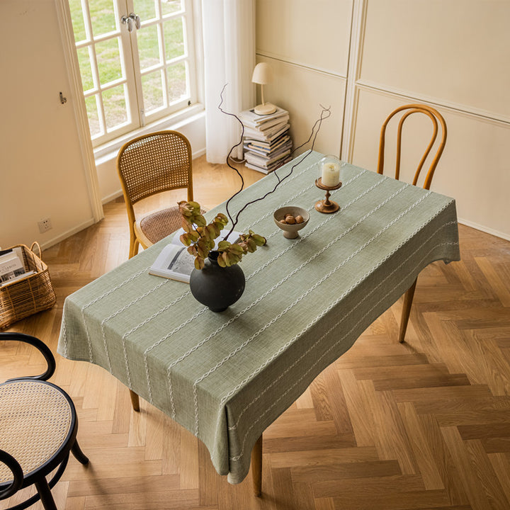 Contemporary Striped Tablecloth