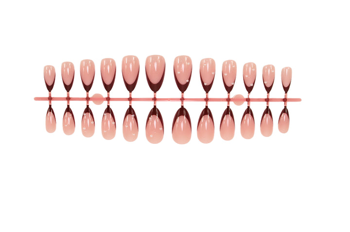Acrylic nail set with elegant French tip and glamorous accents Kalsten