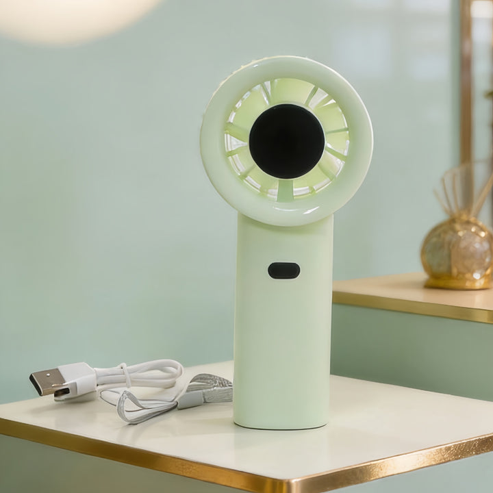 Women's Portable Hand Fan with USB Charging Function and Powerful Air Circulation Kalsten