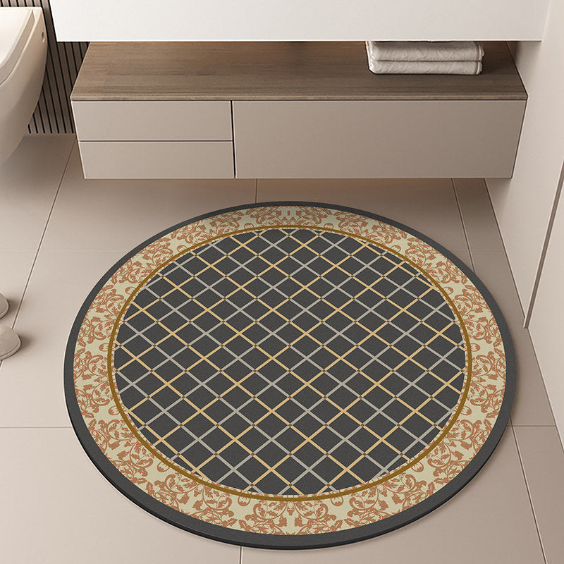 Moon-Themed Round Area Rug
