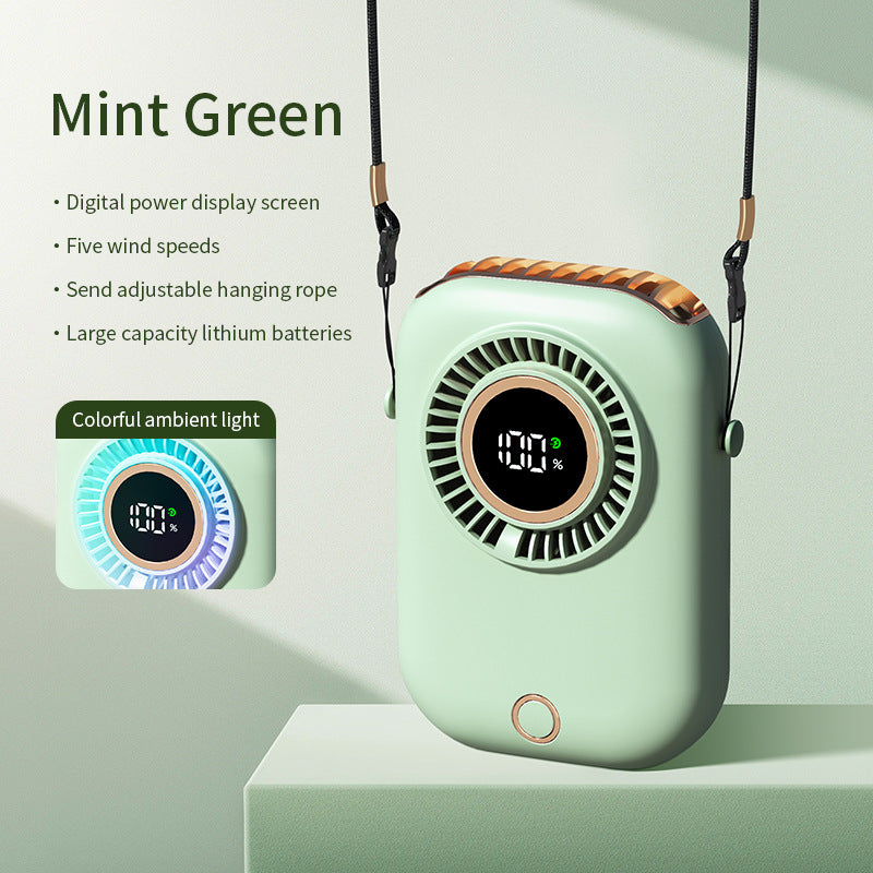 Unisex Portable Digital Hanging Fan Kalsten