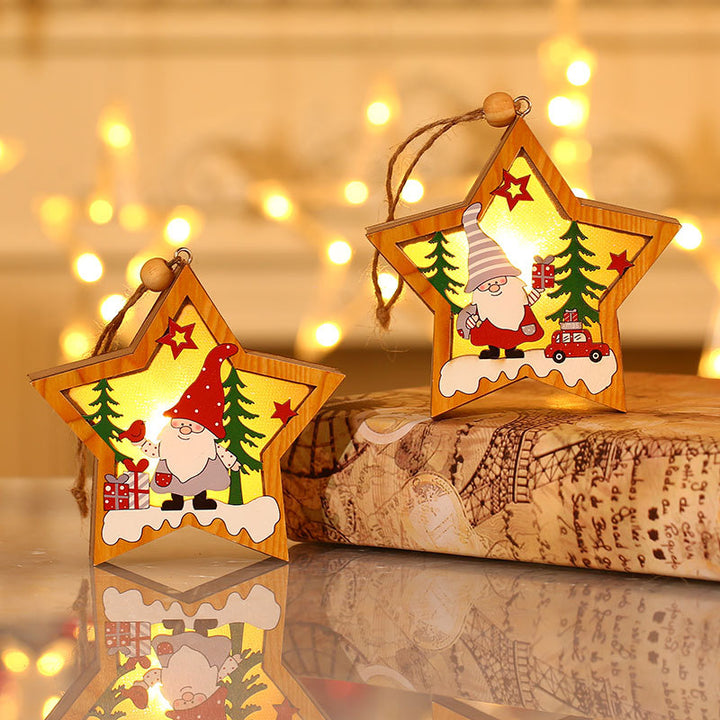 Festive Wooden Christmas Ornament Kalsten
