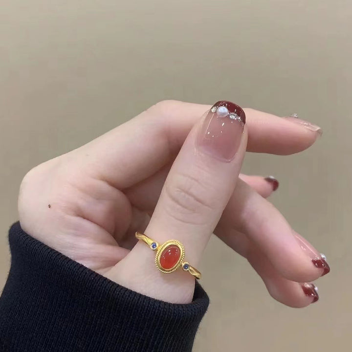 Decorative French Tip Press-On Nails