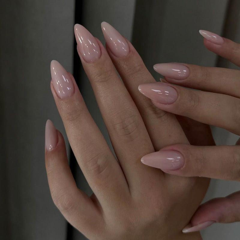 Artistic Gel Press-On Nail Set with Gold Leaf Accents Kalsten