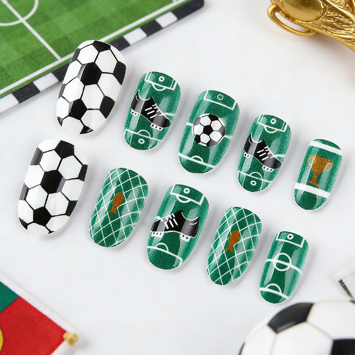 Themed Soccer Nail Art Set Kalsten