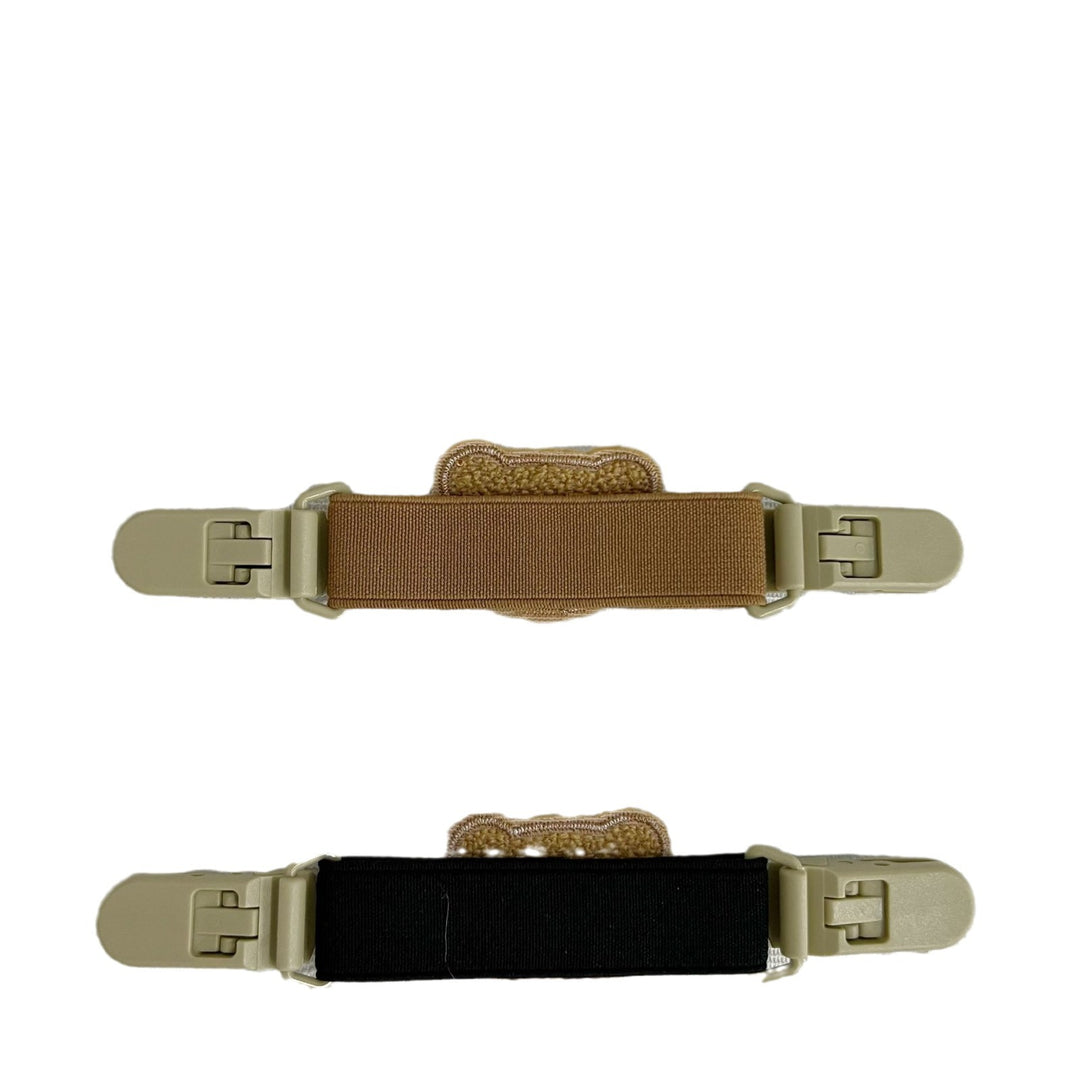 Pacifier and Toy Safety Clip with Plush Bear and Quick-Release Buckles