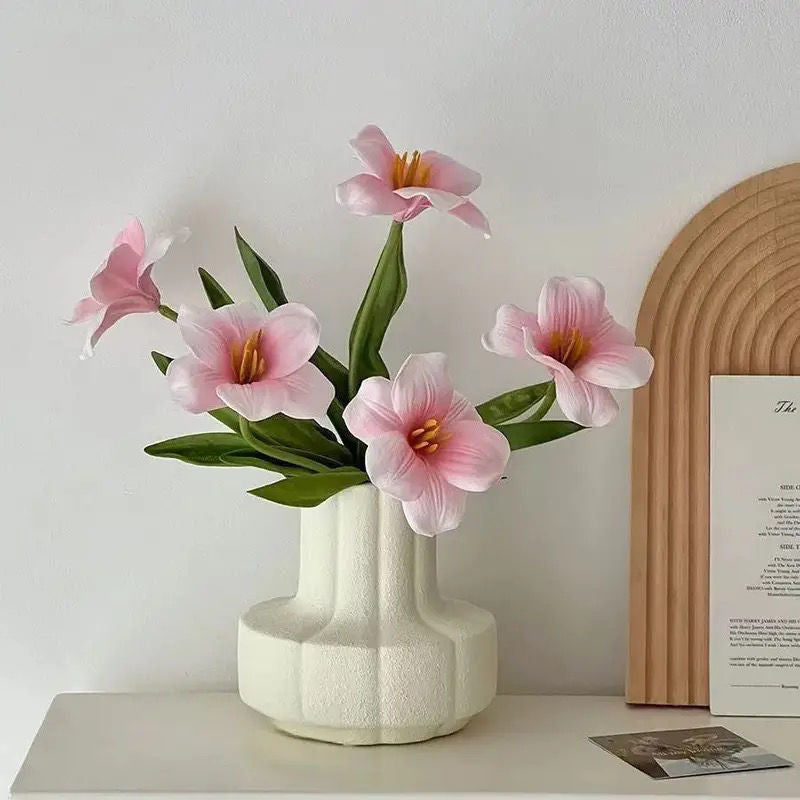 Elegant Faux Tulip Floral Arrangement