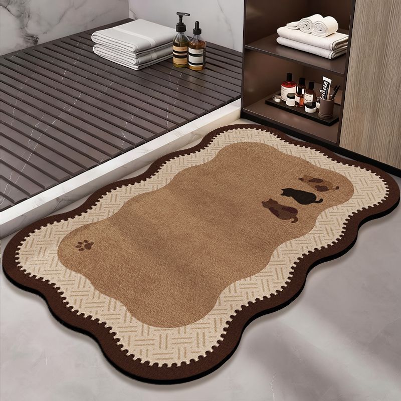 Decorative Pet-Themed Bath Mat Kalsten