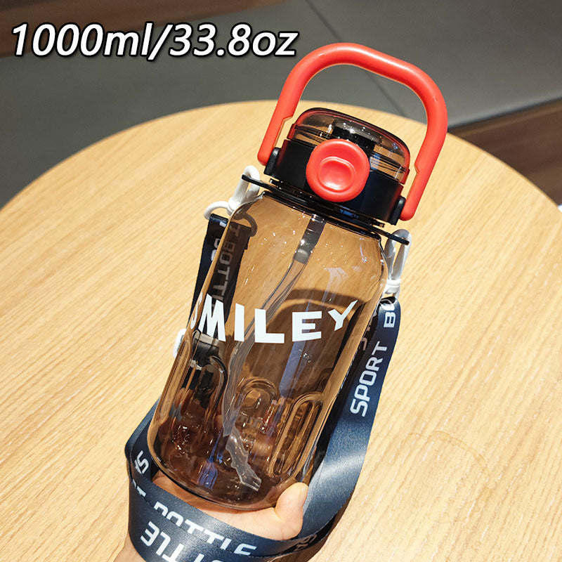 Ladies Sporty Water Bottle with Practical Carrying Strap Kalsten